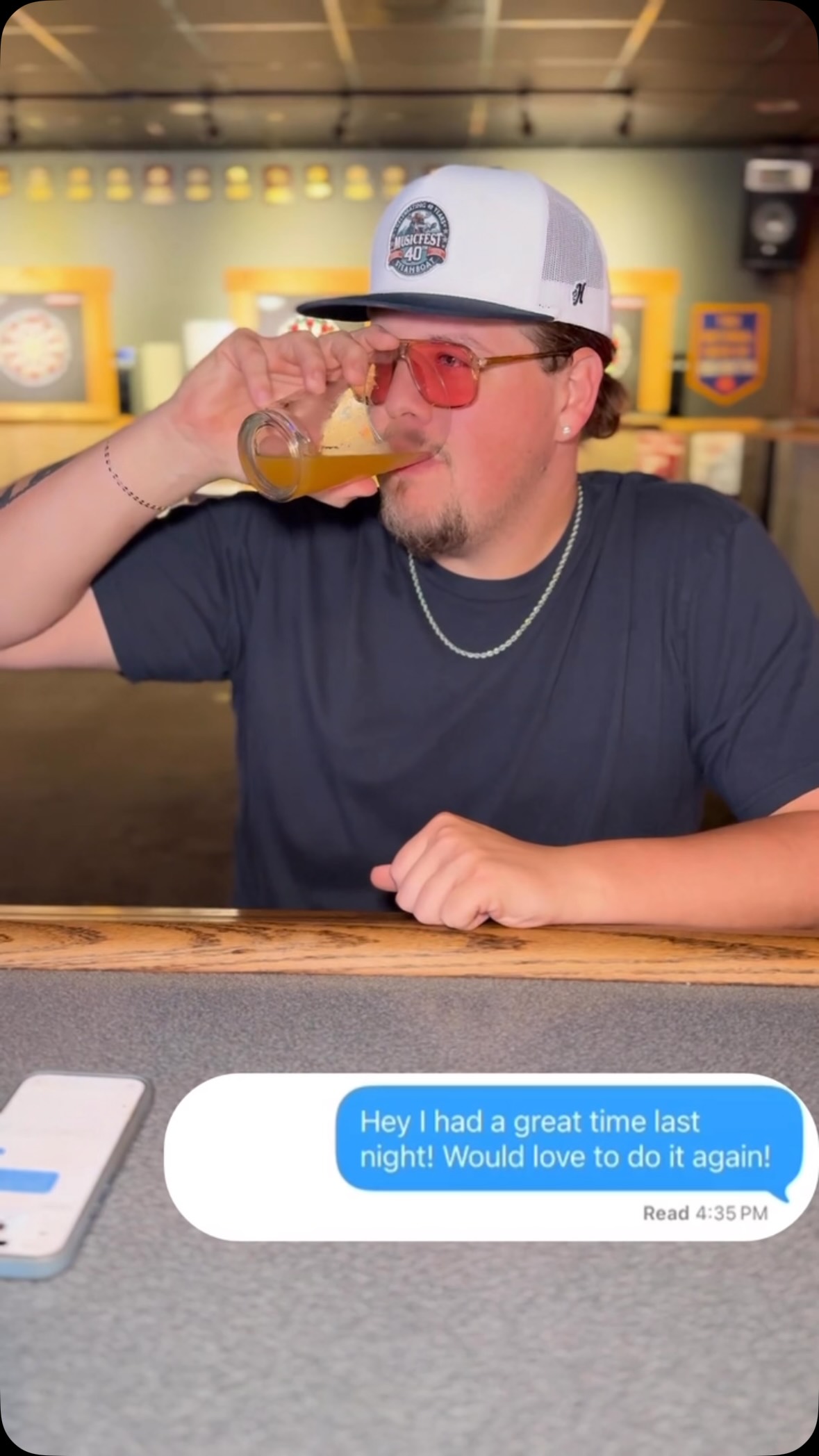 Left on read… yikes…
Yall digging the new tune? KEEP STREAMING!!!!